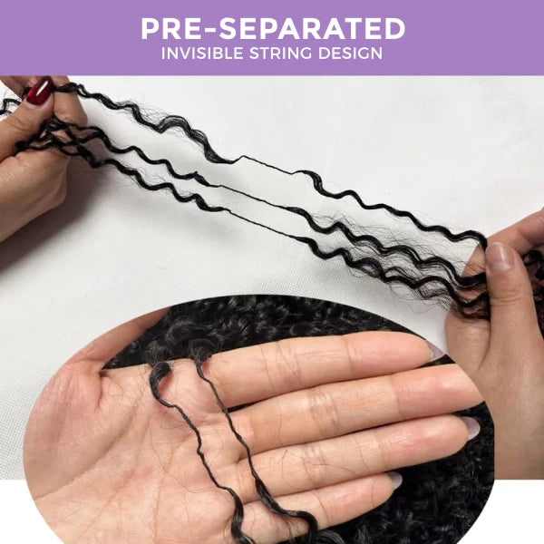 Softlife Burmese Curly Crochet Human Hair – Soft Defined Curls with Finger-Coil End Lightweight · Reusable