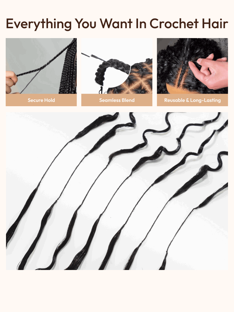 Softlife Burmese Curly Crochet Human Hair – Soft Defined Curls with Finger-Coil End Lightweight · Reusable