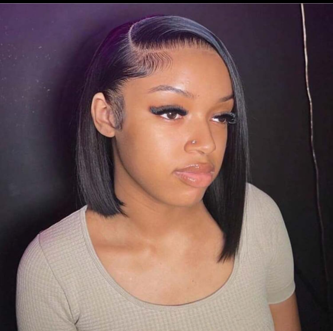 Softlife Hair customer wearing wig review photo from Dominique H.