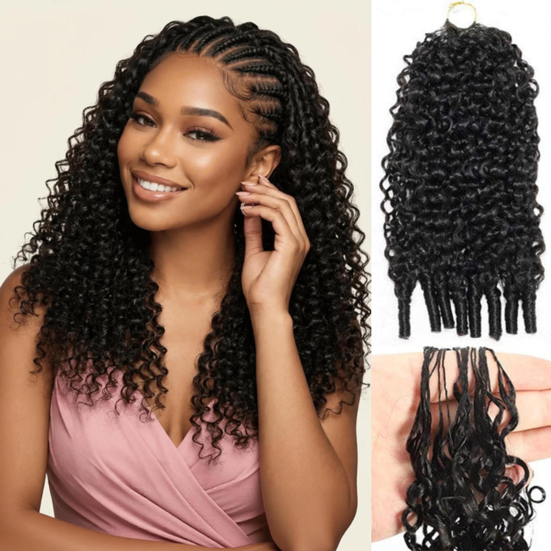 Softlife Burmese Curly Crochet Human Hair – Soft Defined Curls with Finger-Coil End Lightweight · Reusable