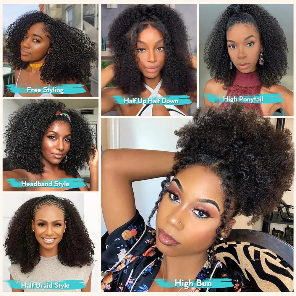 Glueless Short Curly Bob 13x4 Full Frontal Pre Plucked Wig Human Hair