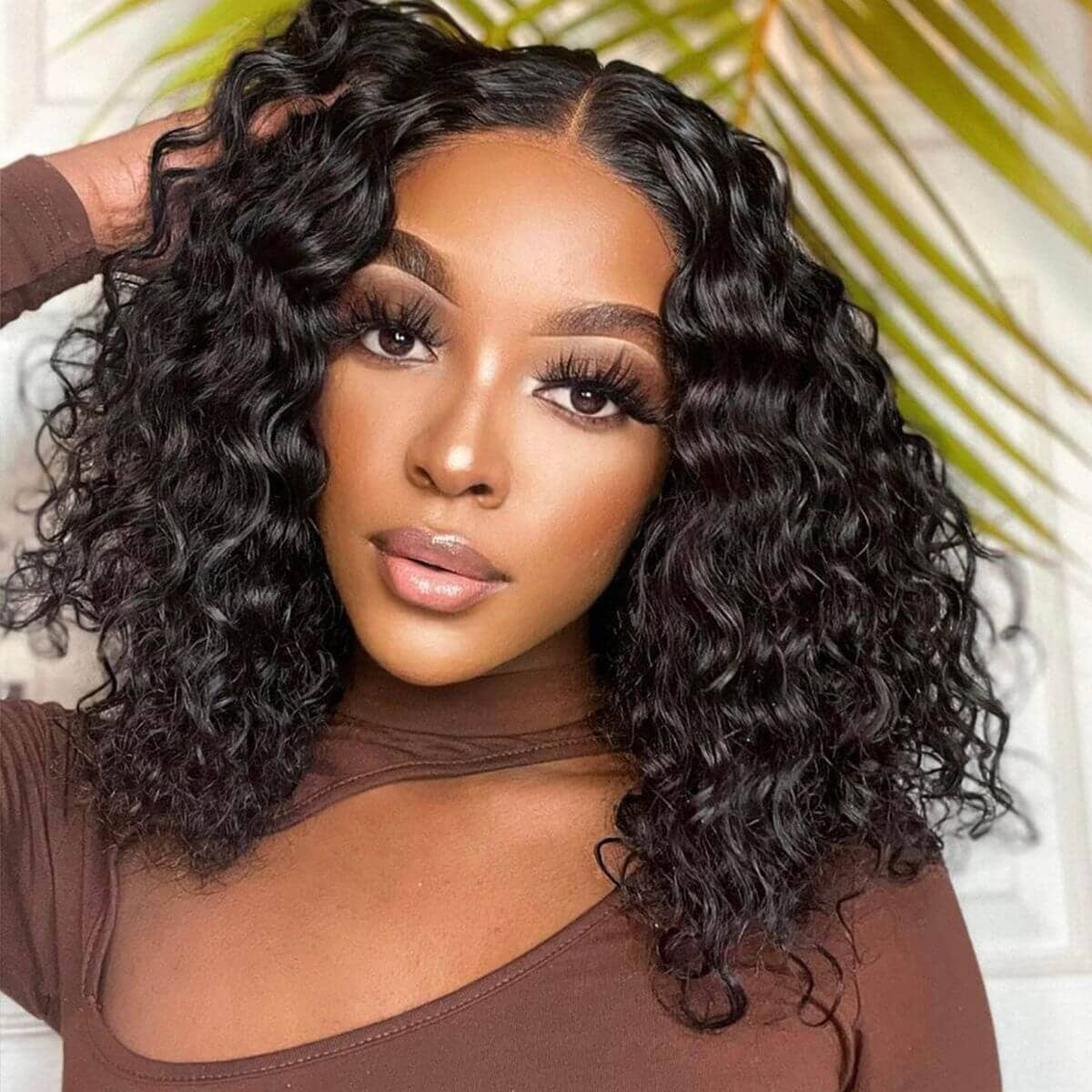 Wet and Wavy 13x4 Lace Frontal Wig Water Wave Glueless 5x5 Wig Virgin Human Hair