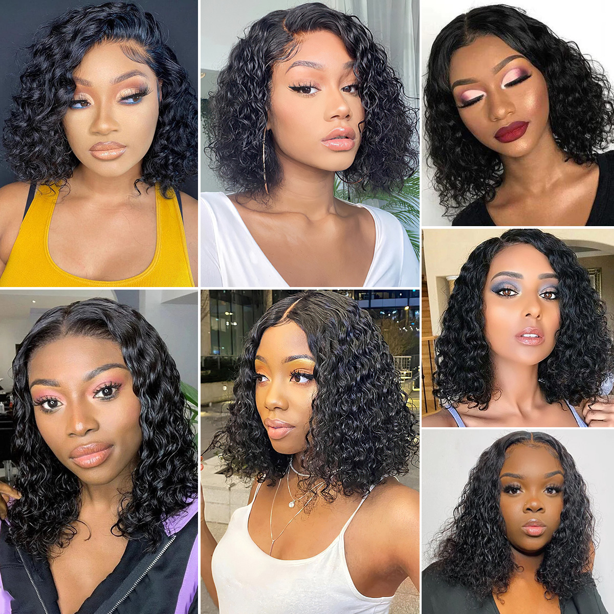 Wet and Wavy 13x4 Lace Frontal Wig Water Wave Glueless 5x5 Wig Virgin Human Hair