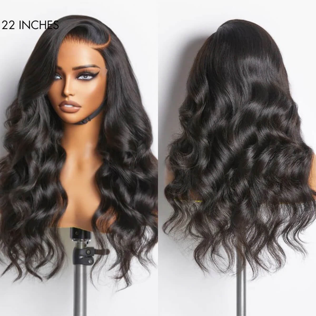 Glueless Ready To Go Pre-Bleached 100% Human Hair Body Wave Wig