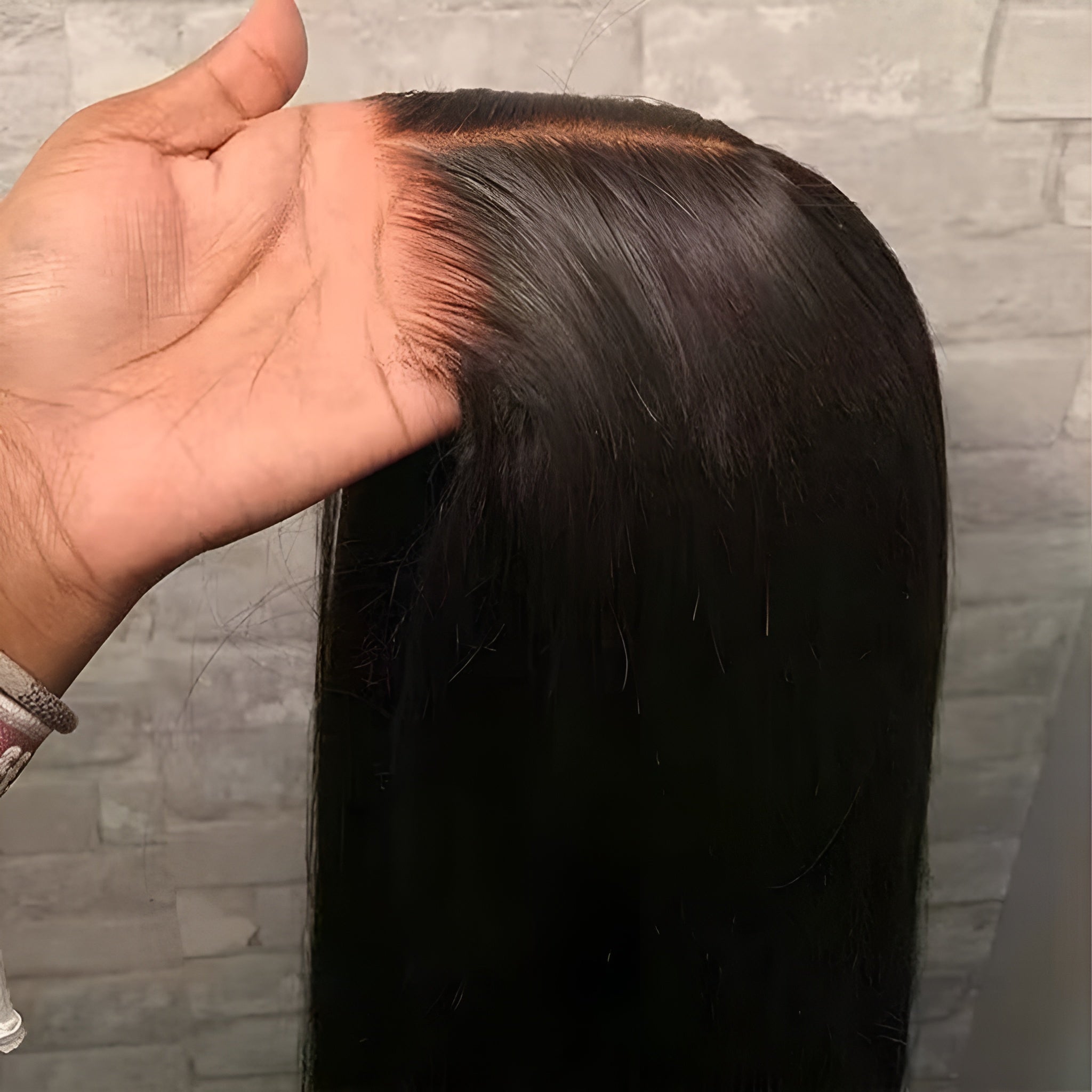 Glueless Ready To Go Pre-Bleached Brazilain Human Hair Straight Wig